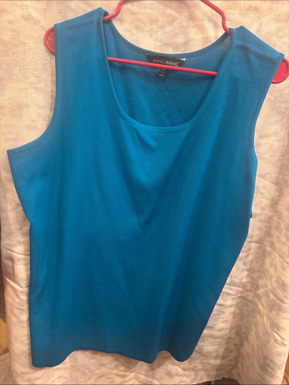 Deep Jade Teal Ming Wang 1x Travel Tank Top Shell